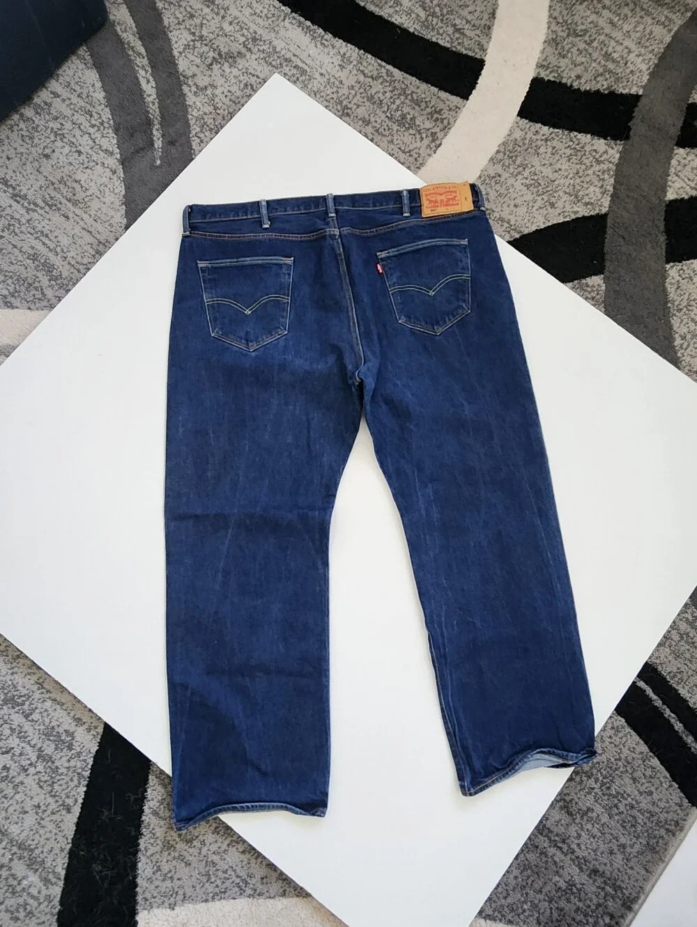 Levi's 501 Original Fit Jeans Men's Size W46 L32 Dark Wash